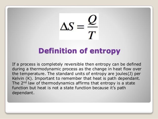 define entropy in thermodynamics